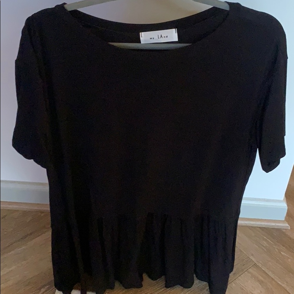 Black oversized babydoll tunic/dress